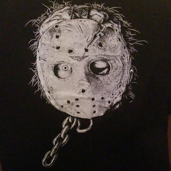 Friday The 13th Jason Mask Short Sleeve Shirt - Picture 2 of 4